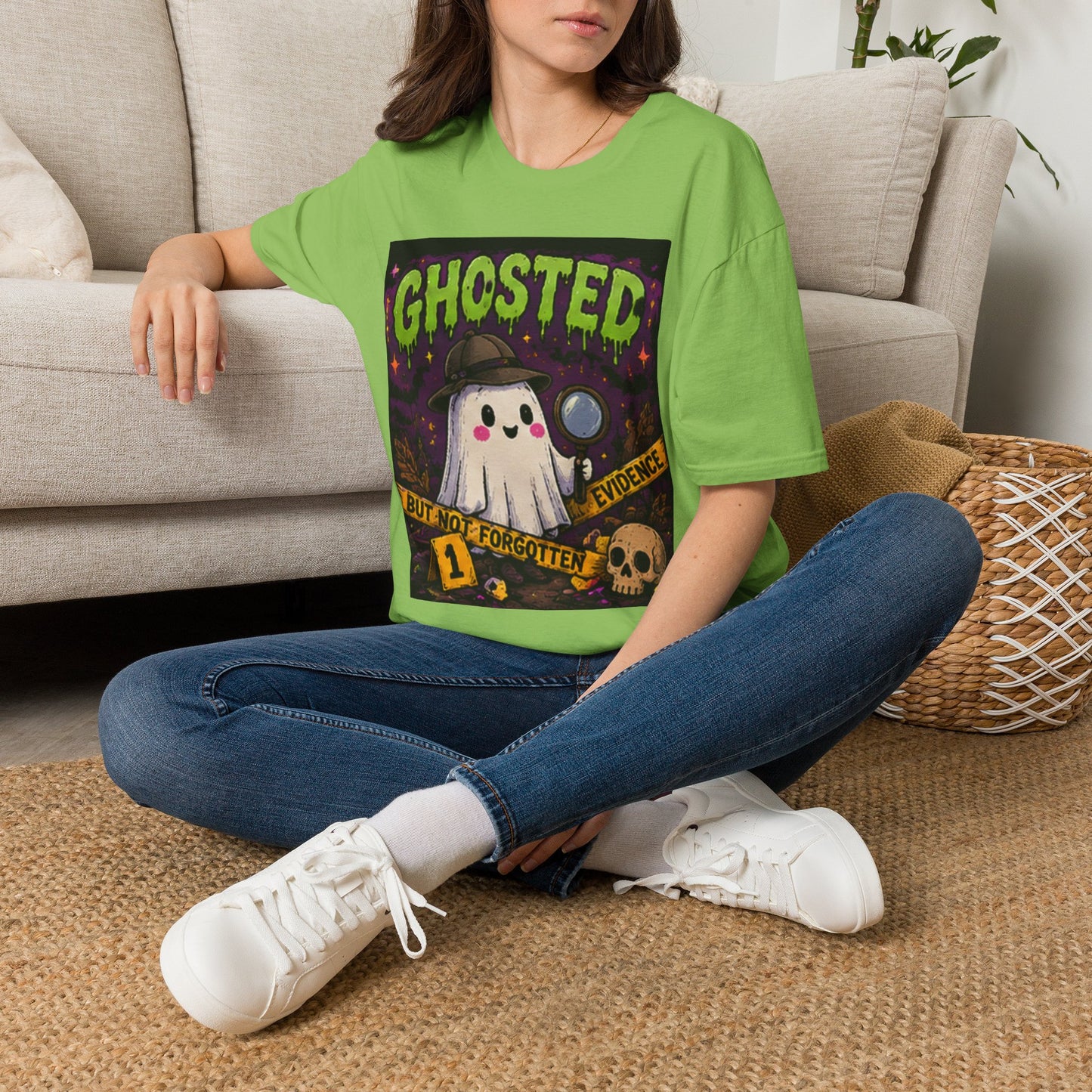 Ghosted T-Shirt — Cute Detective Ghost Graphic Tee