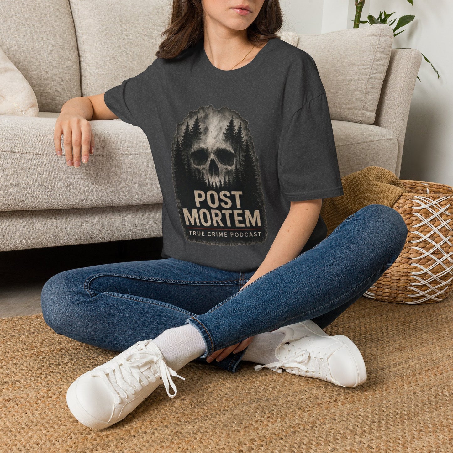 True Crime 'Post Mortem' Skull Forest T-Shirt