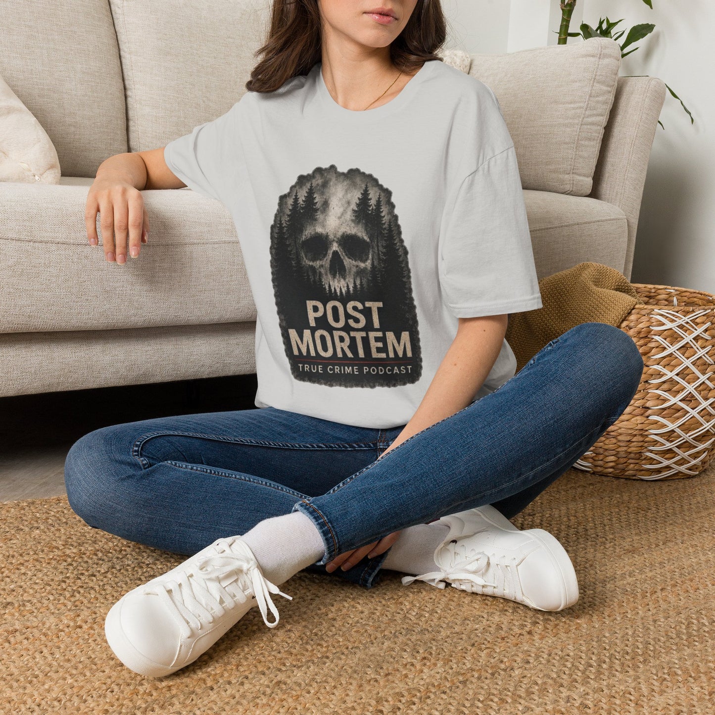 True Crime 'Post Mortem' Skull Forest T-Shirt