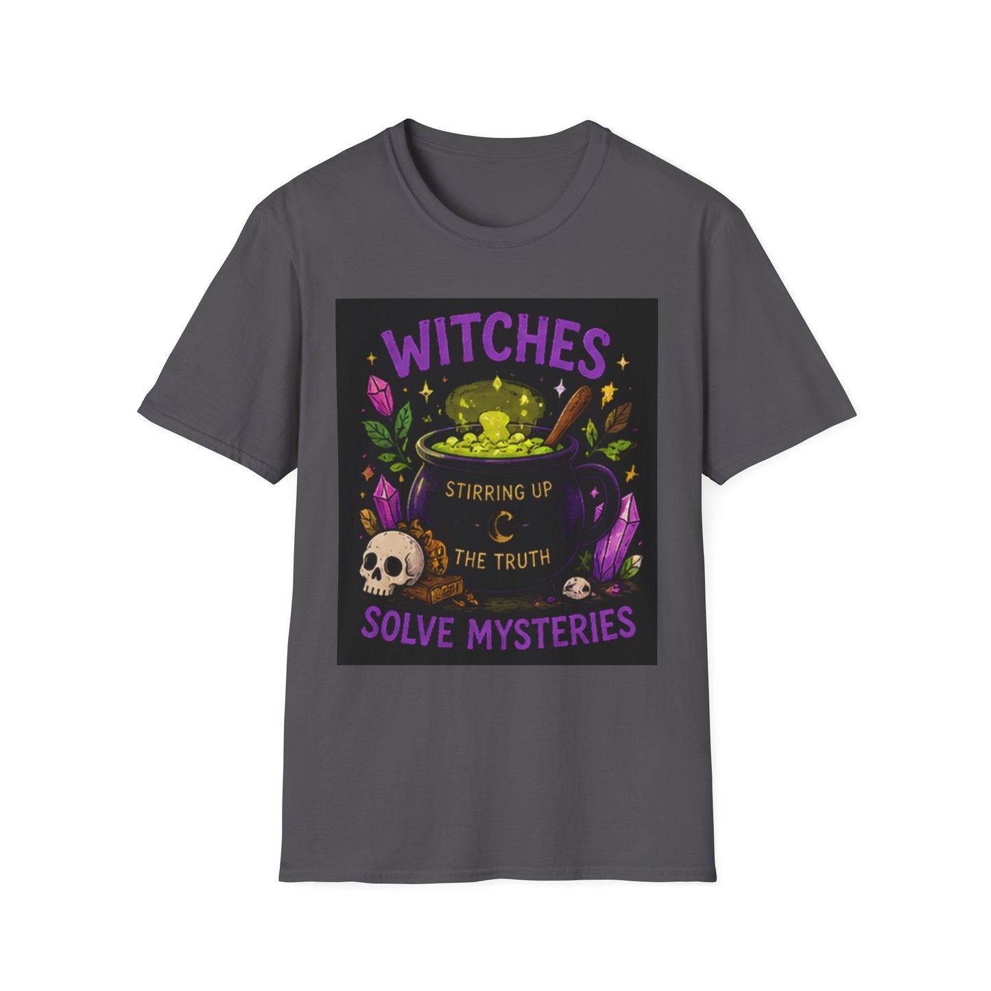 T-Shirt — "Witches Brew: Stirring the Truth, Solve Mysteries" Graphic Tee