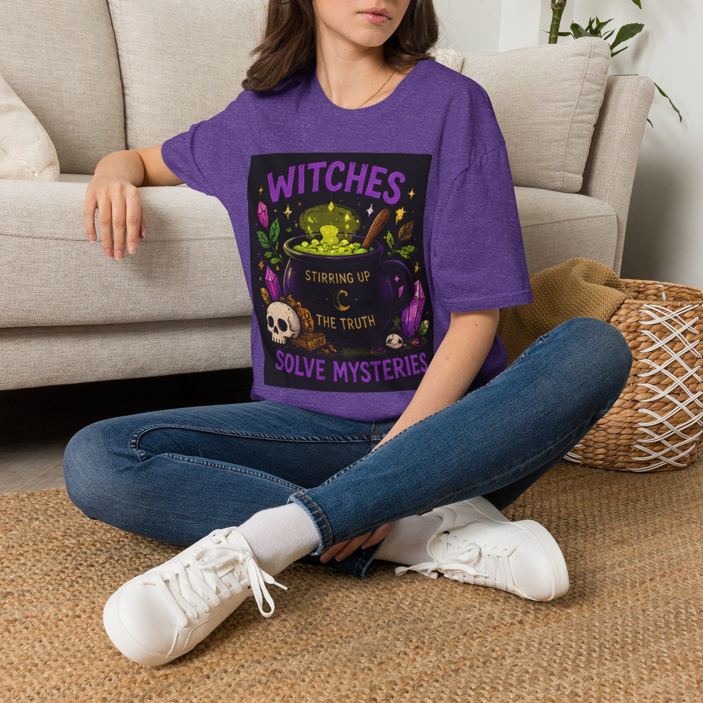 T-Shirt — "Witches Brew: Stirring the Truth, Solve Mysteries" Graphic Tee