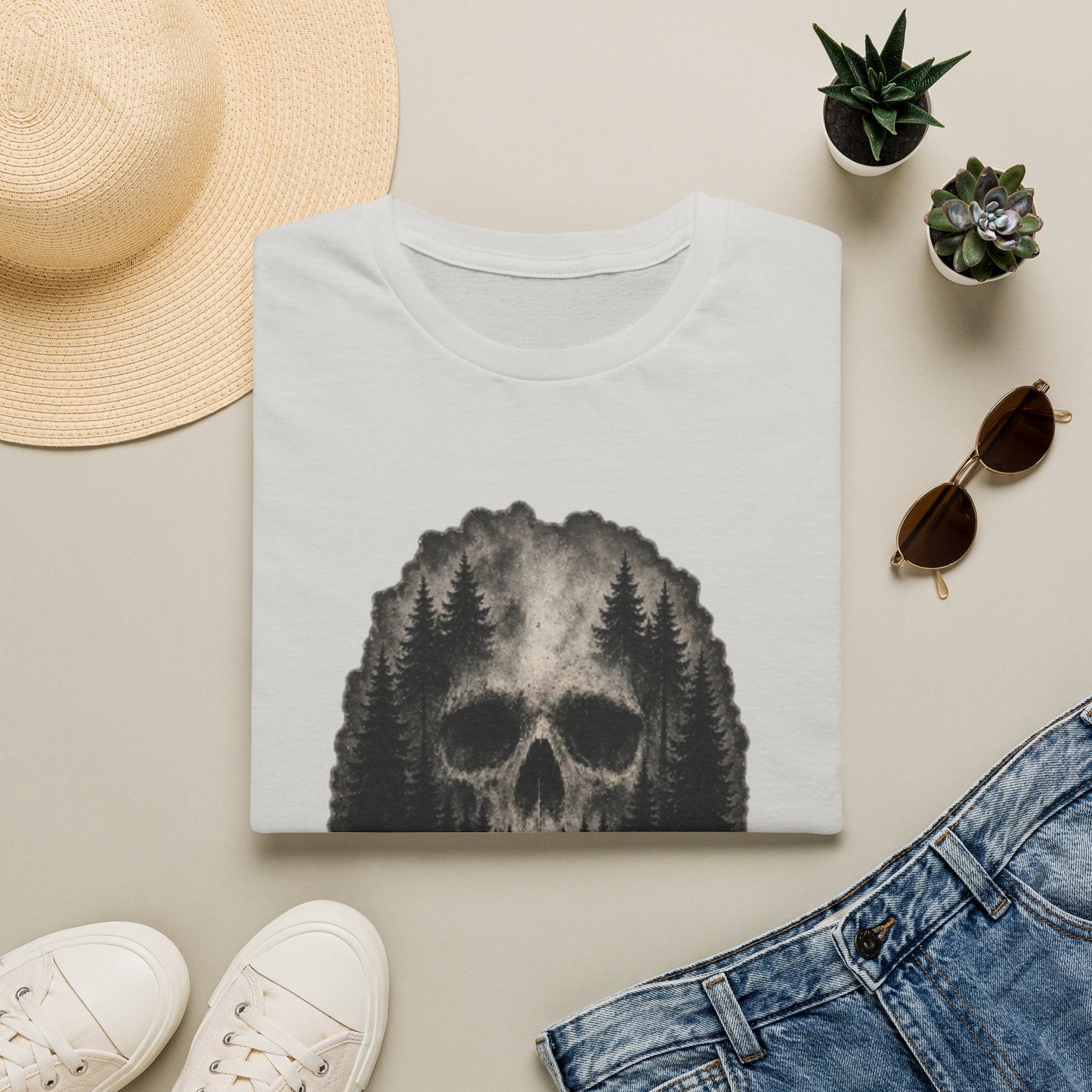 True Crime 'Post Mortem' Skull Forest T-Shirt