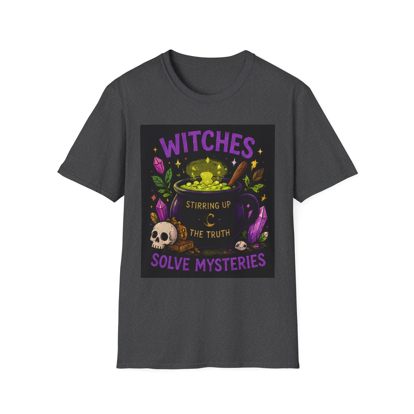 T-Shirt — "Witches Brew: Stirring the Truth, Solve Mysteries" Graphic Tee