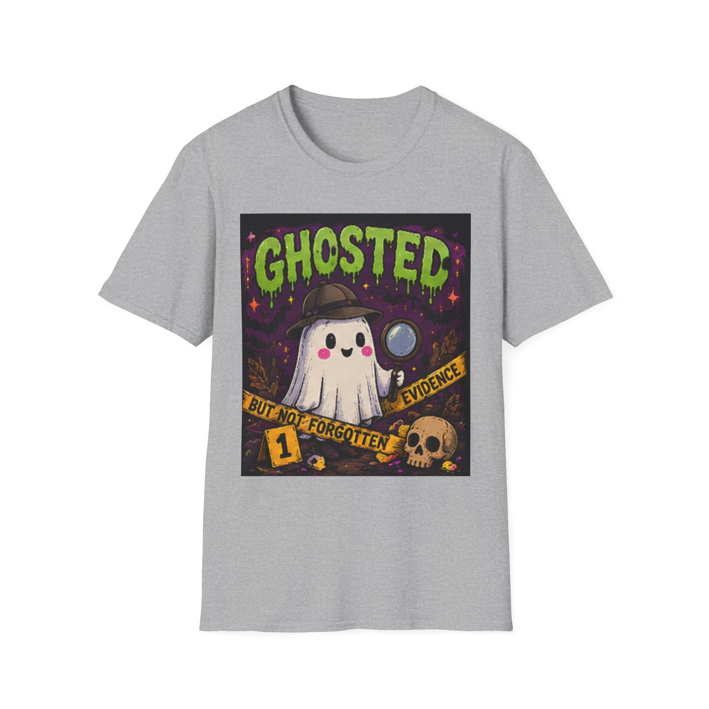 Ghosted T-Shirt — Cute Detective Ghost Graphic Tee