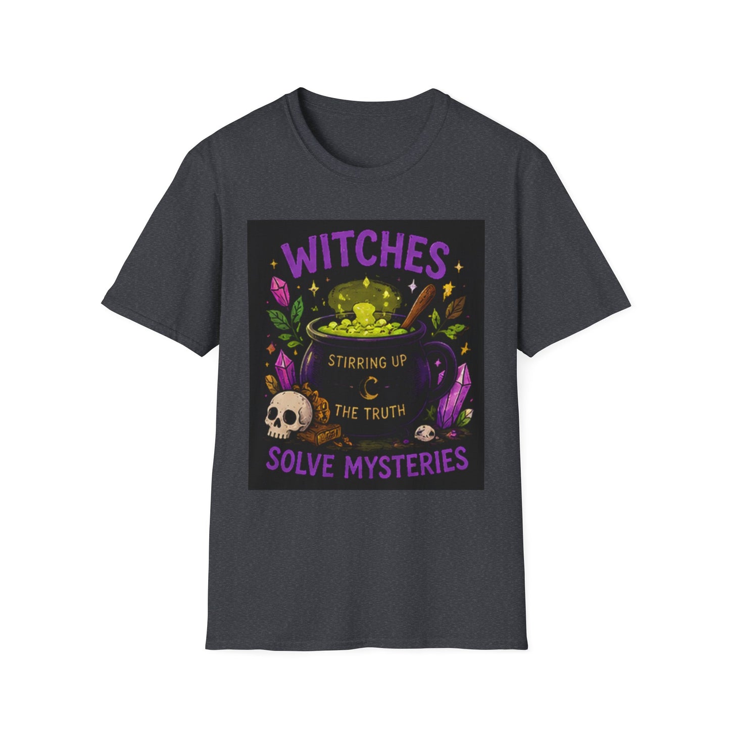 T-Shirt — "Witches Brew: Stirring the Truth, Solve Mysteries" Graphic Tee