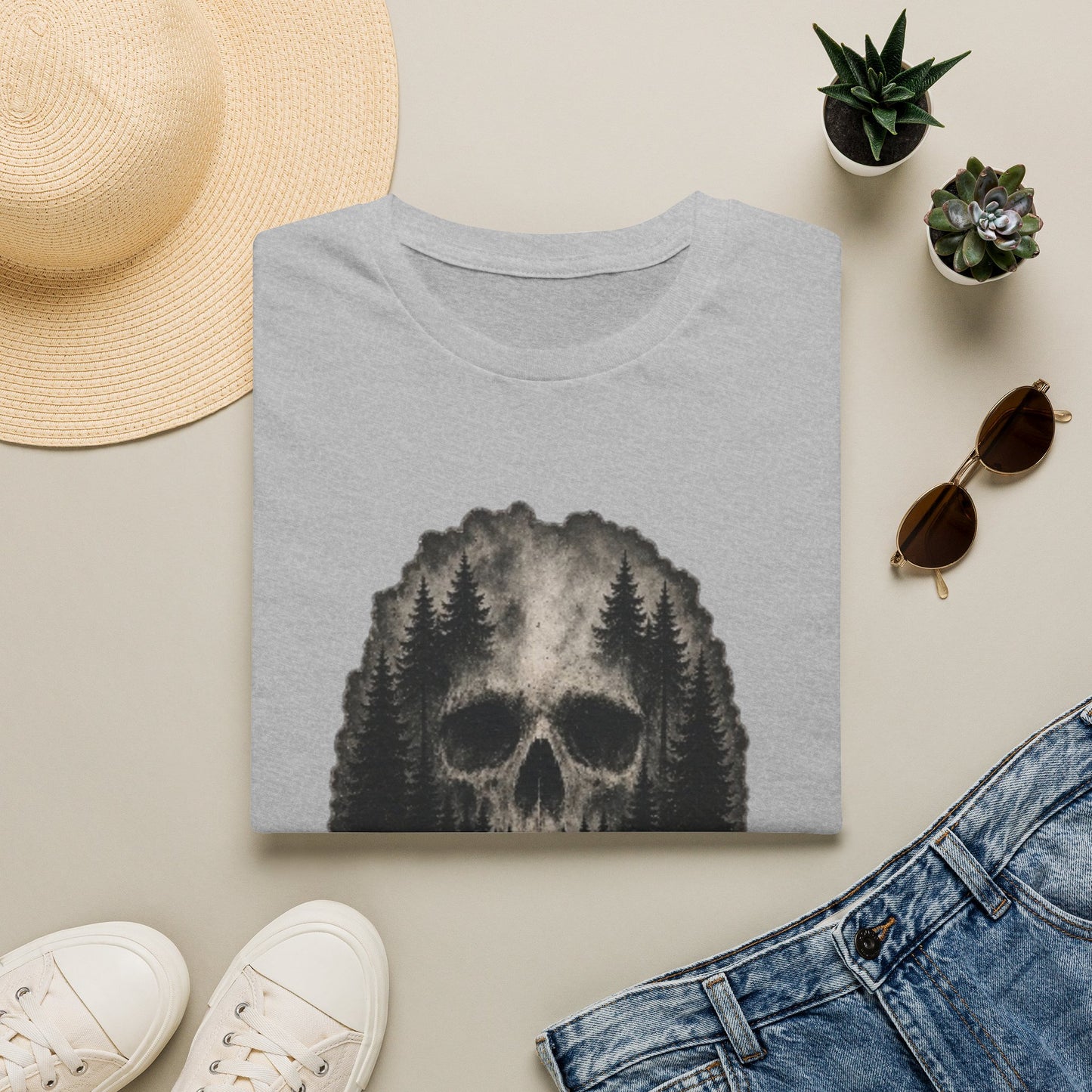 True Crime 'Post Mortem' Skull Forest T-Shirt