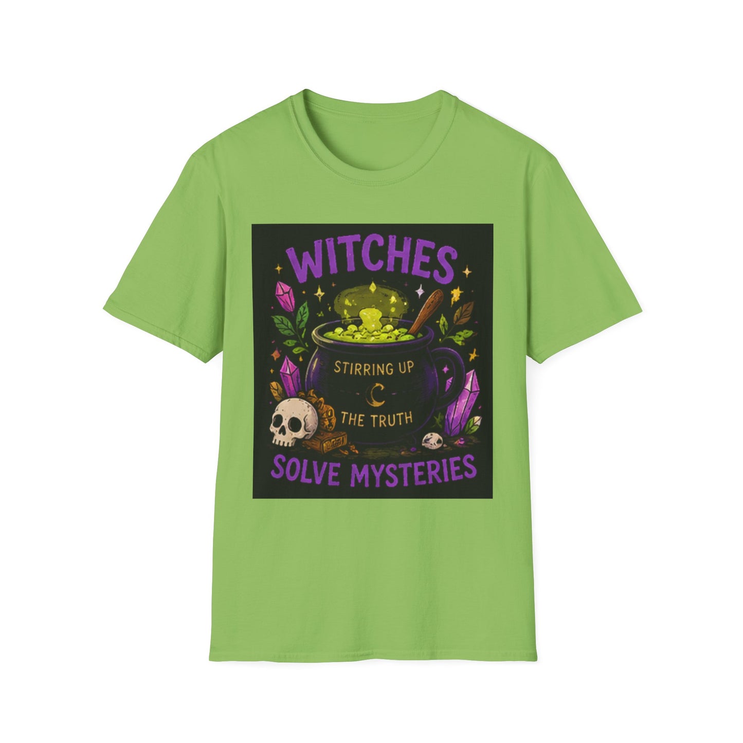 T-Shirt — "Witches Brew: Stirring the Truth, Solve Mysteries" Graphic Tee