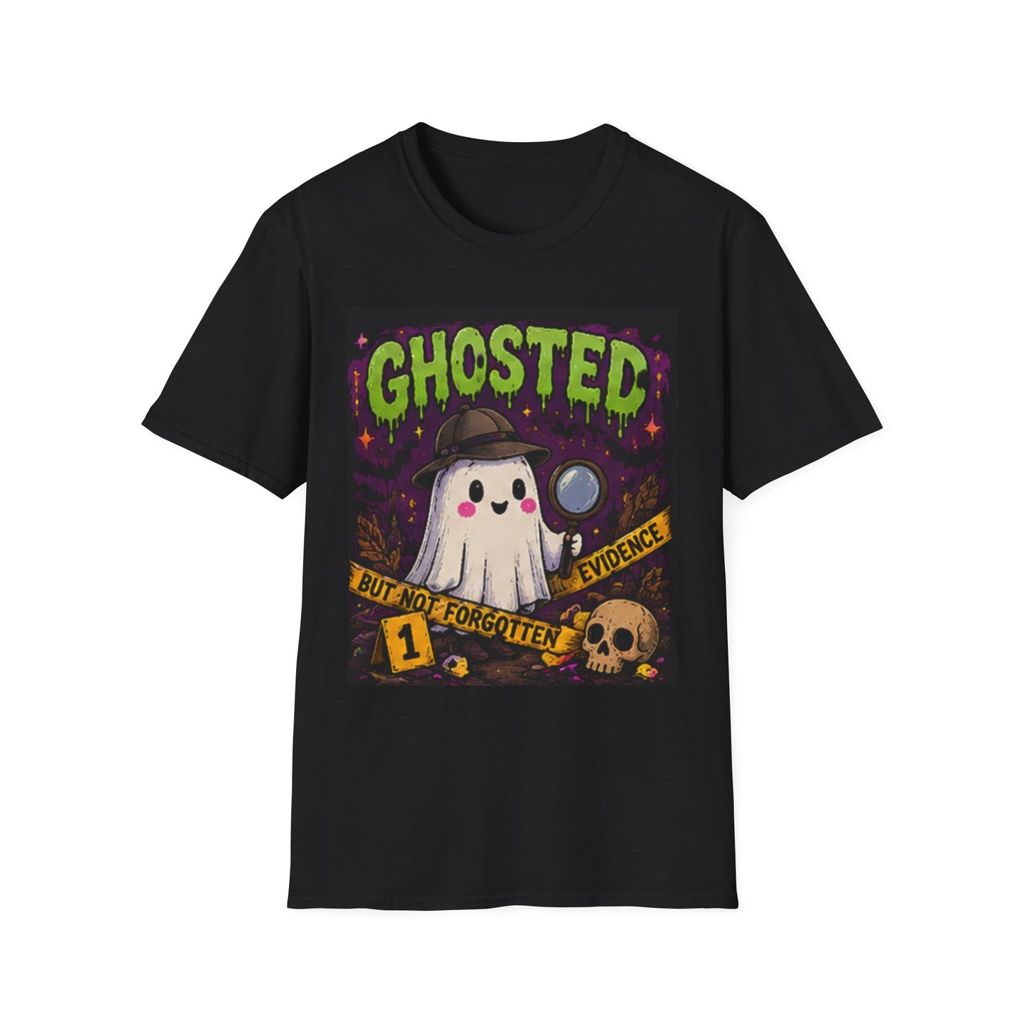 Ghosted T-Shirt — Cute Detective Ghost Graphic Tee