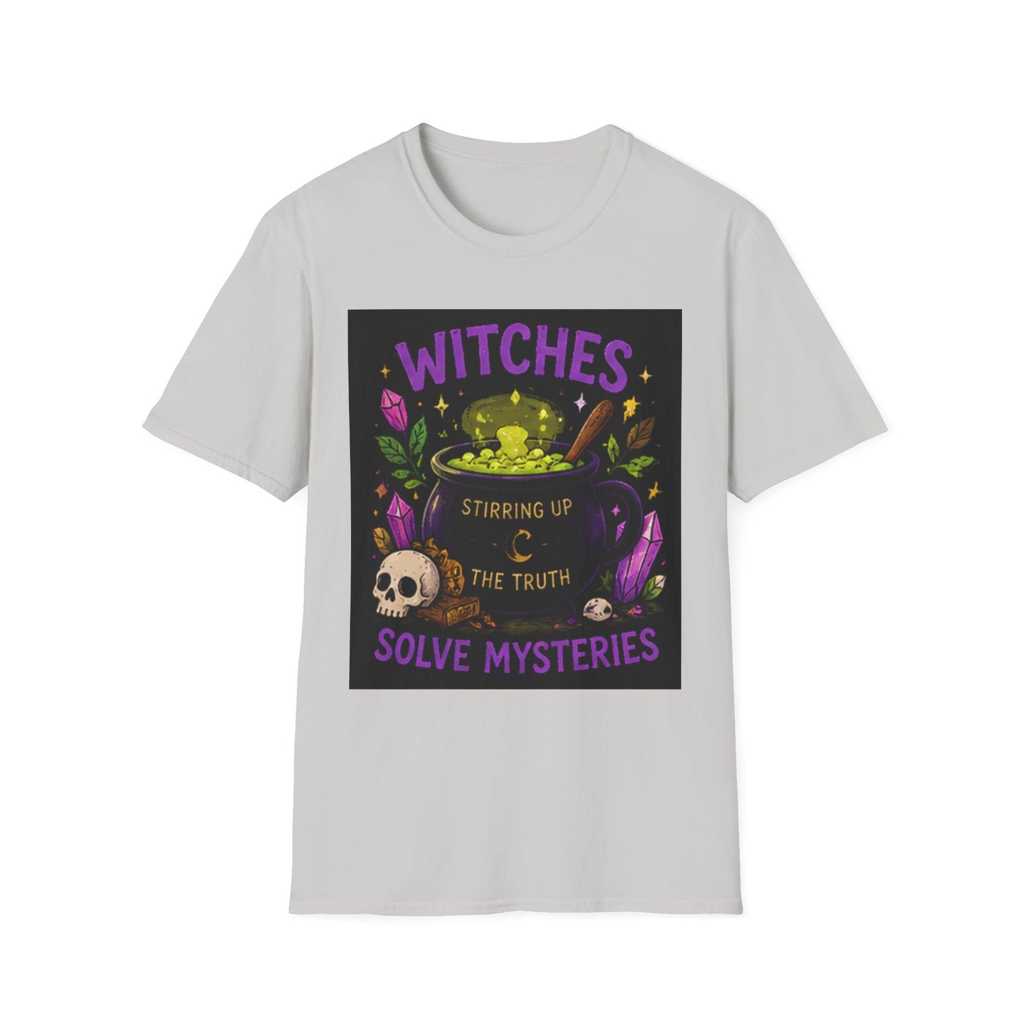 T-Shirt — "Witches Brew: Stirring the Truth, Solve Mysteries" Graphic Tee