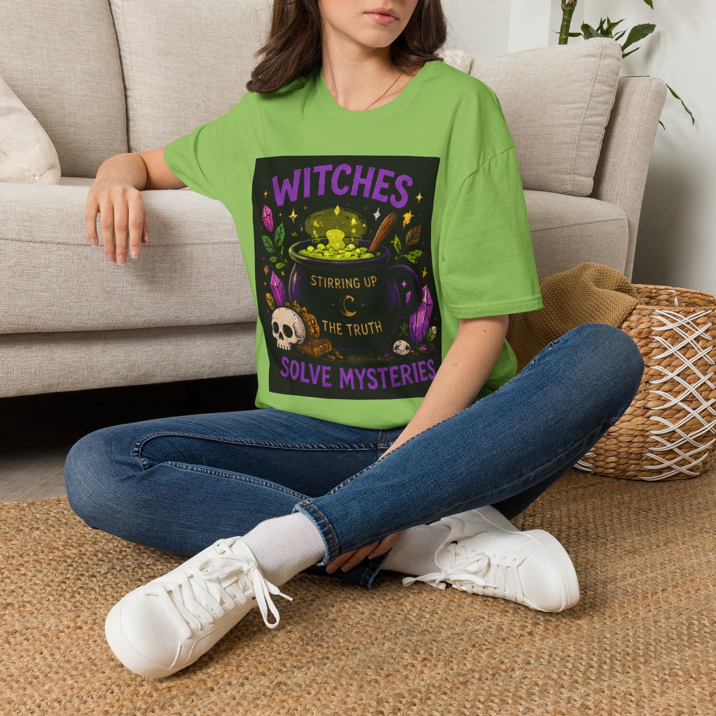 T-Shirt — "Witches Brew: Stirring the Truth, Solve Mysteries" Graphic Tee