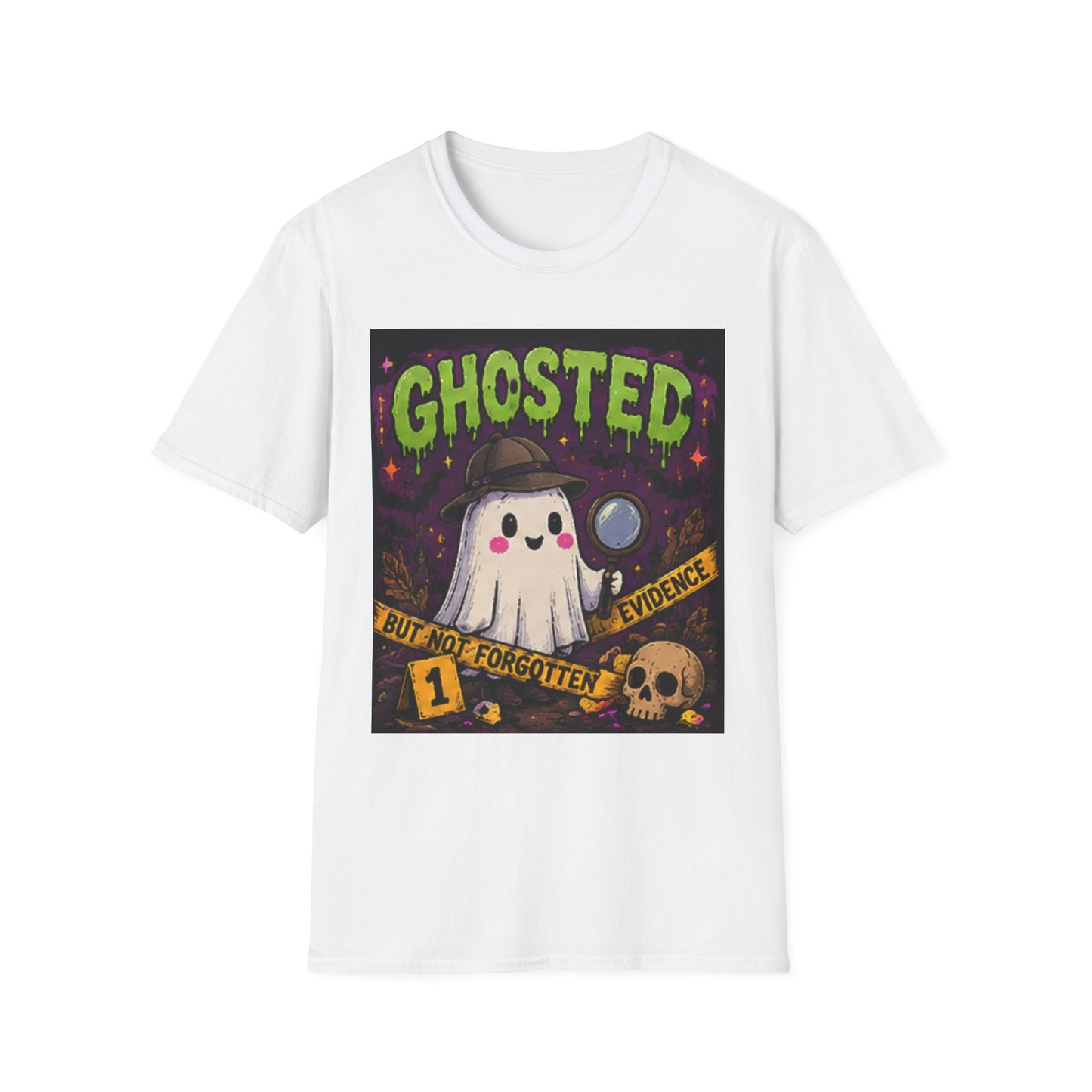 Ghosted T-Shirt — Cute Detective Ghost Graphic Tee