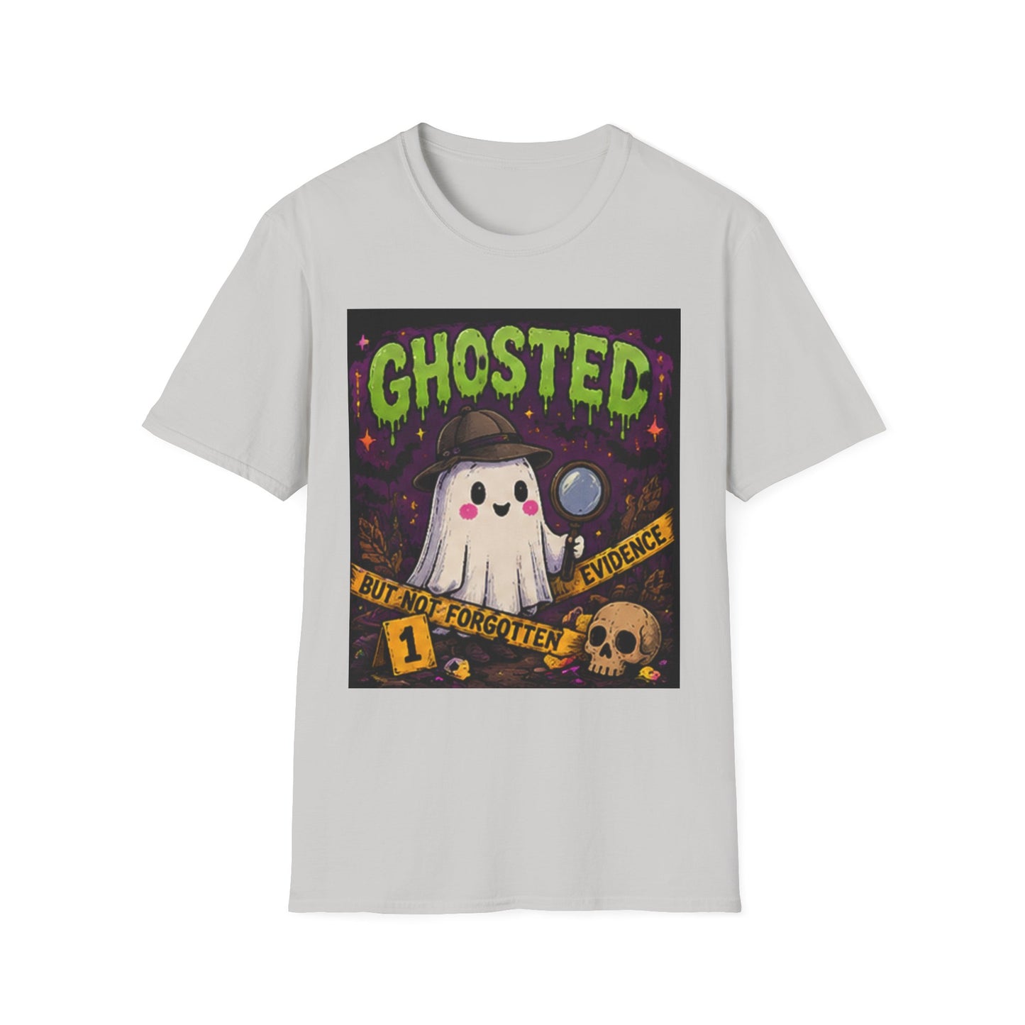 Ghosted T-Shirt — Cute Detective Ghost Graphic Tee