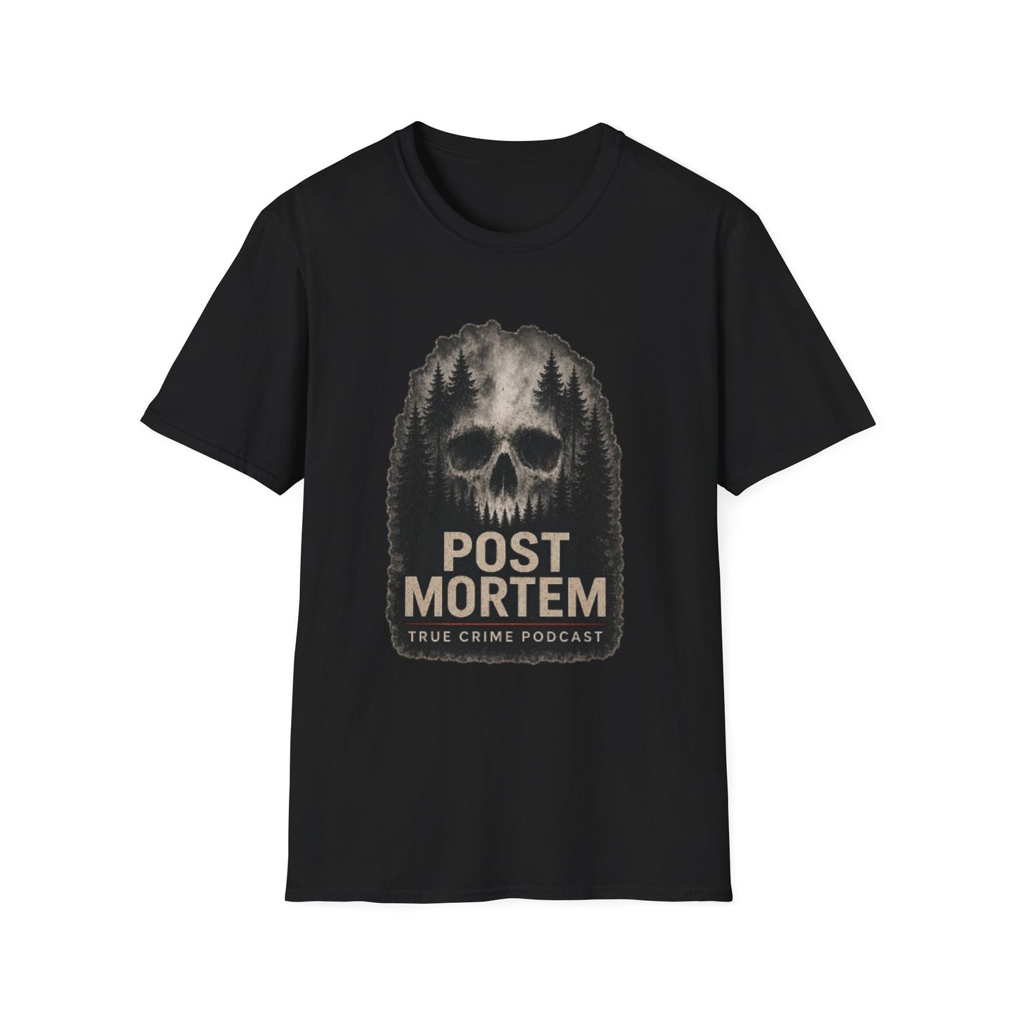 True Crime 'Post Mortem' Skull Forest T-Shirt