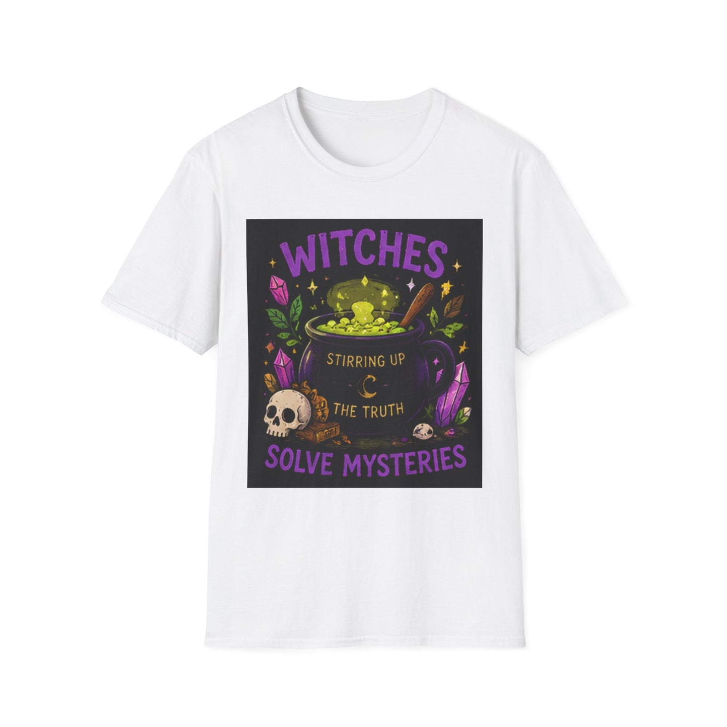 T-Shirt — "Witches Brew: Stirring the Truth, Solve Mysteries" Graphic Tee