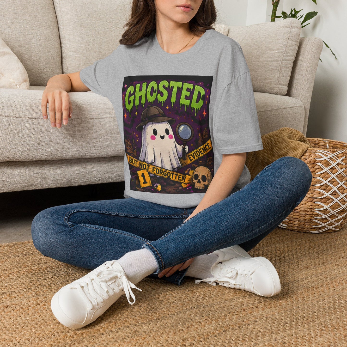 Ghosted T-Shirt — Cute Detective Ghost Graphic Tee