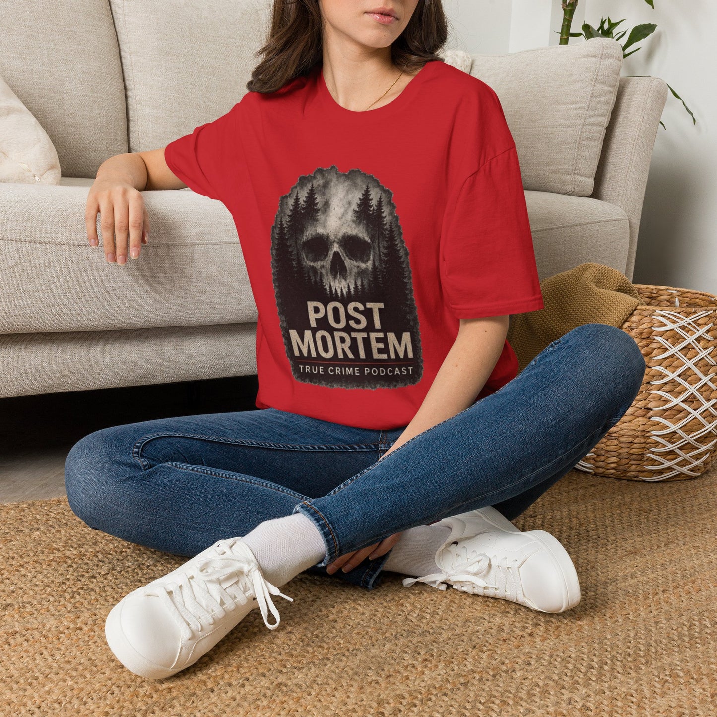 True Crime 'Post Mortem' Skull Forest T-Shirt