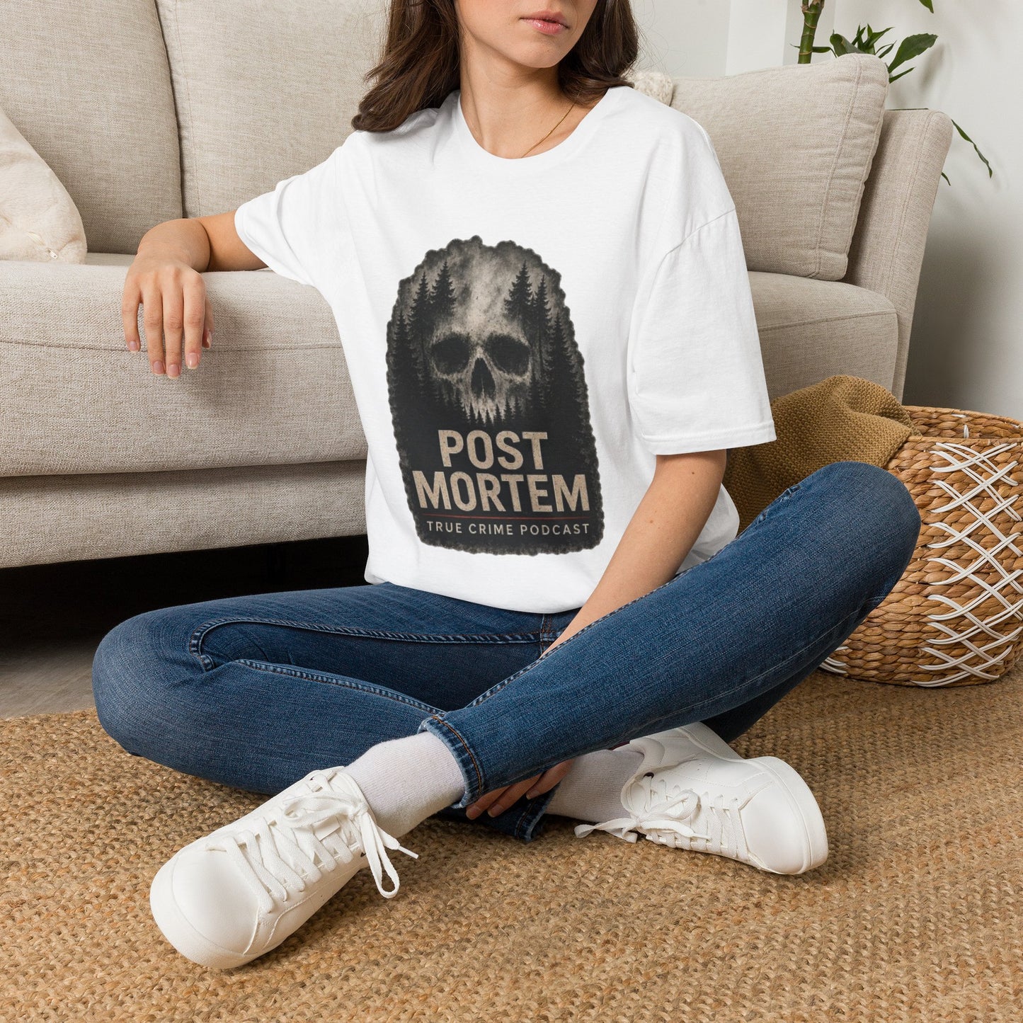 True Crime 'Post Mortem' Skull Forest T-Shirt
