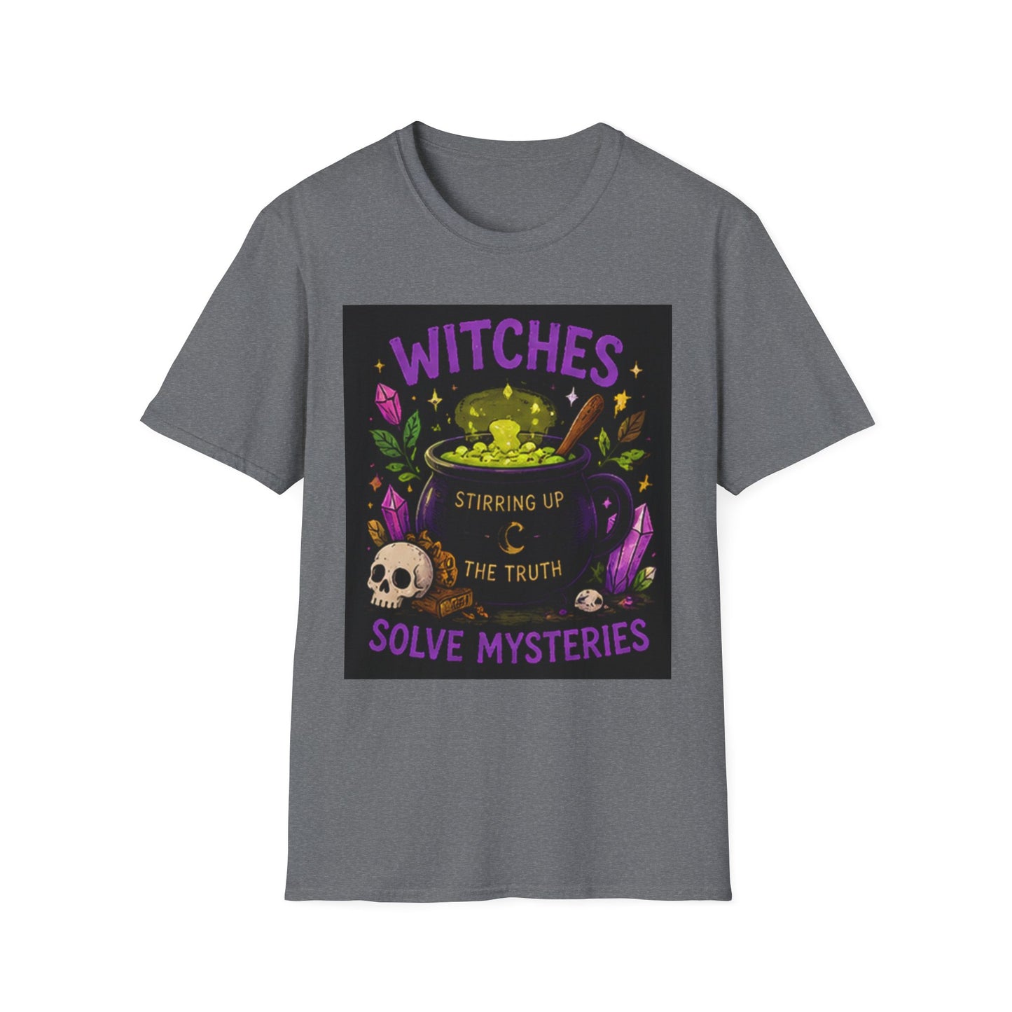 T-Shirt — "Witches Brew: Stirring the Truth, Solve Mysteries" Graphic Tee