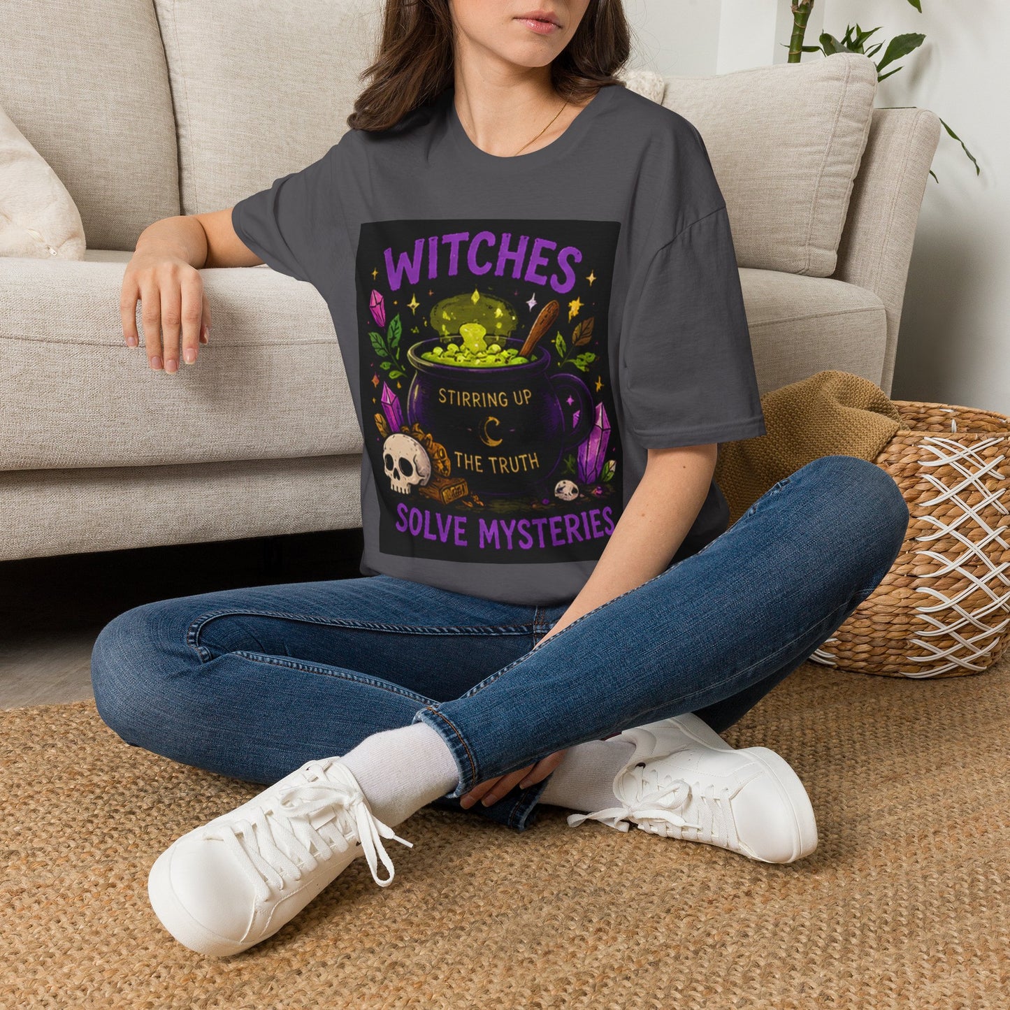 T-Shirt — "Witches Brew: Stirring the Truth, Solve Mysteries" Graphic Tee