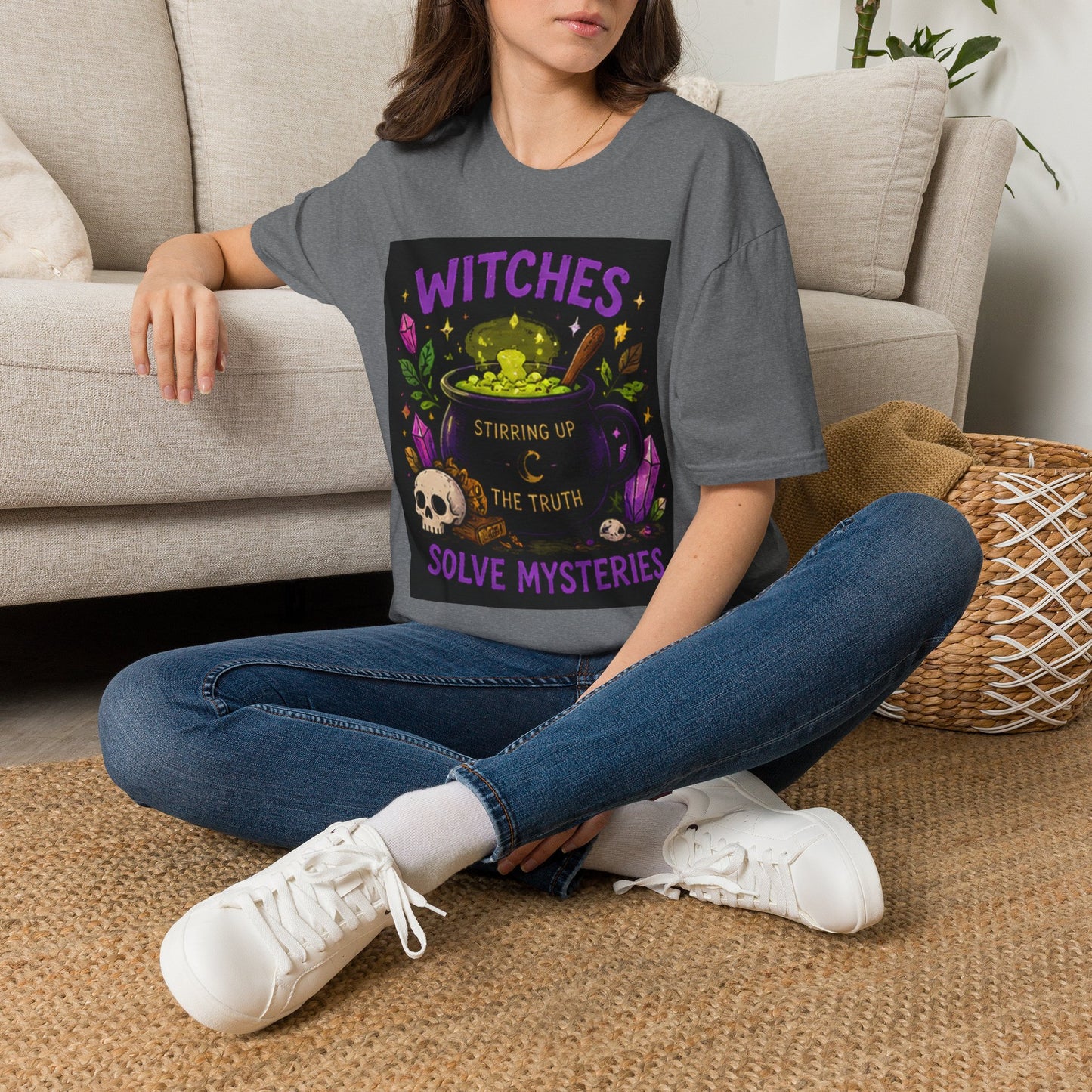T-Shirt — "Witches Brew: Stirring the Truth, Solve Mysteries" Graphic Tee