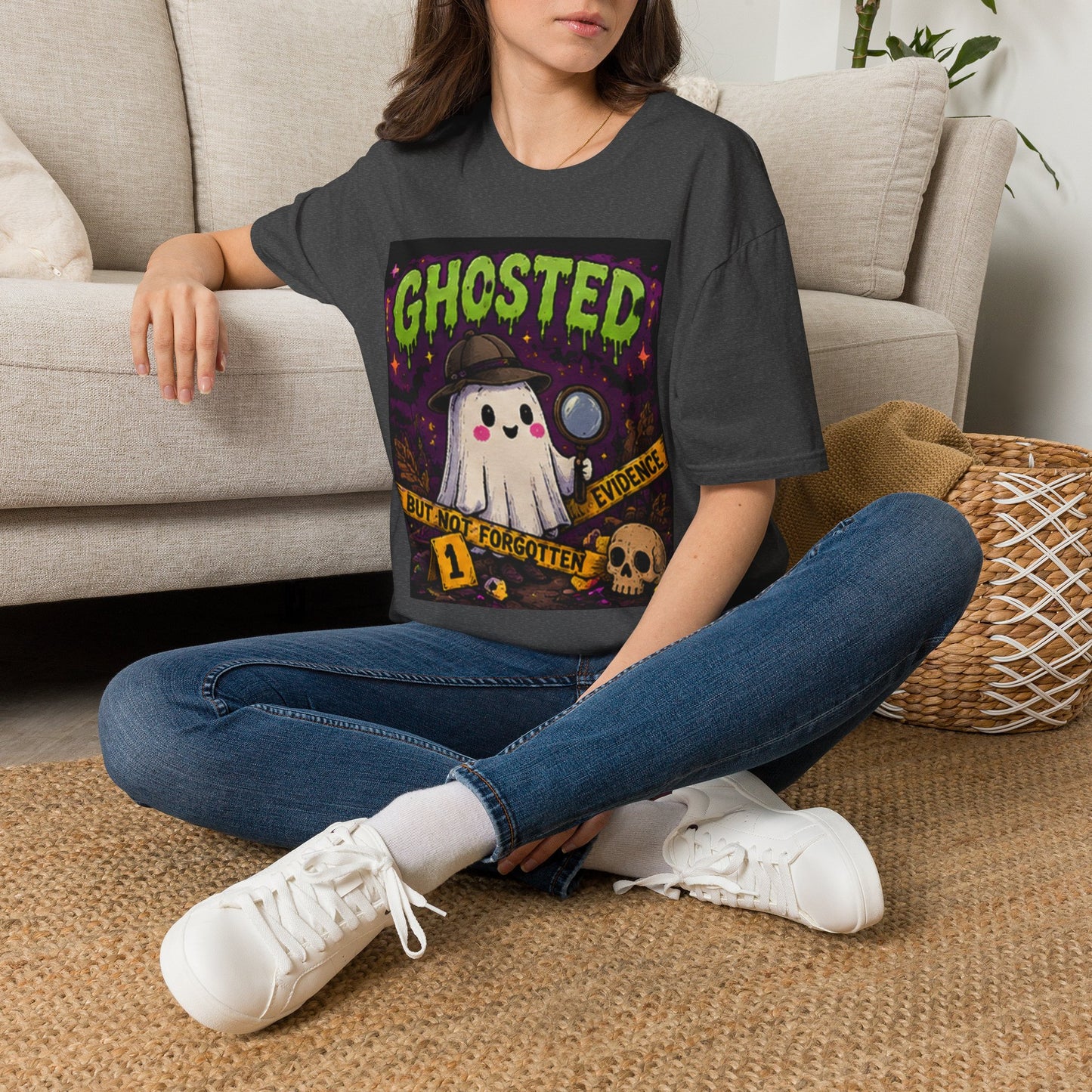 Ghosted T-Shirt — Cute Detective Ghost Graphic Tee