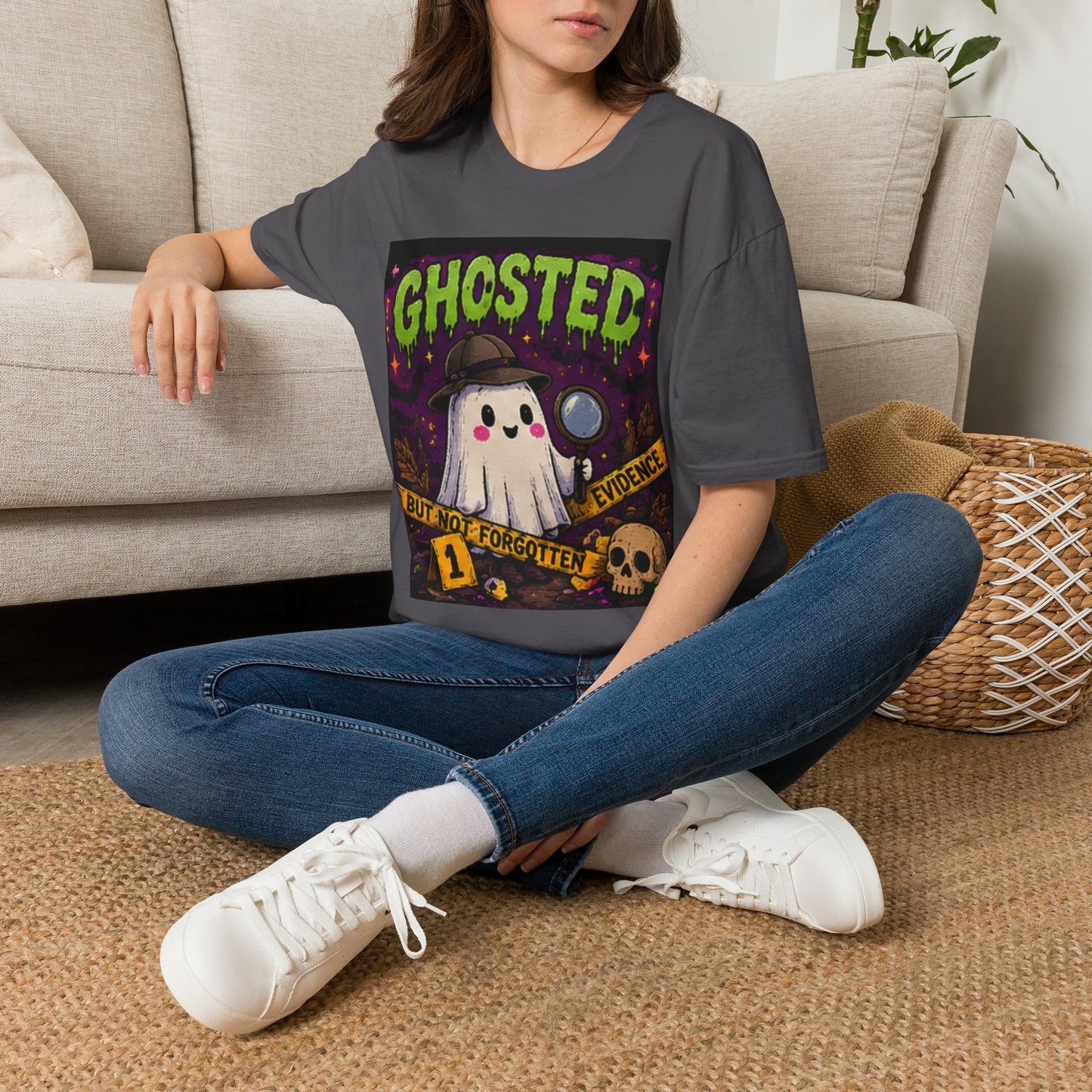 Ghosted T-Shirt — Cute Detective Ghost Graphic Tee