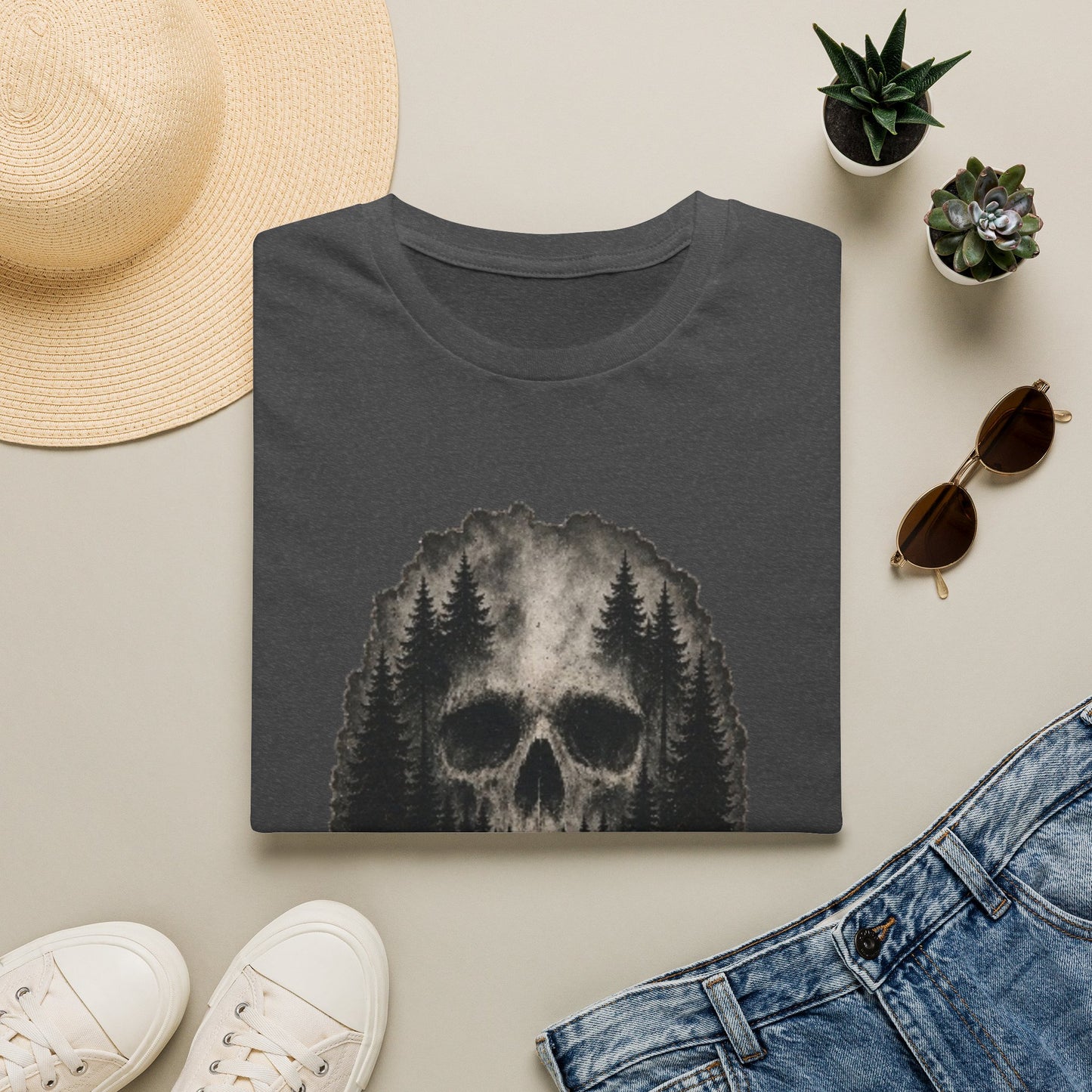 True Crime 'Post Mortem' Skull Forest T-Shirt