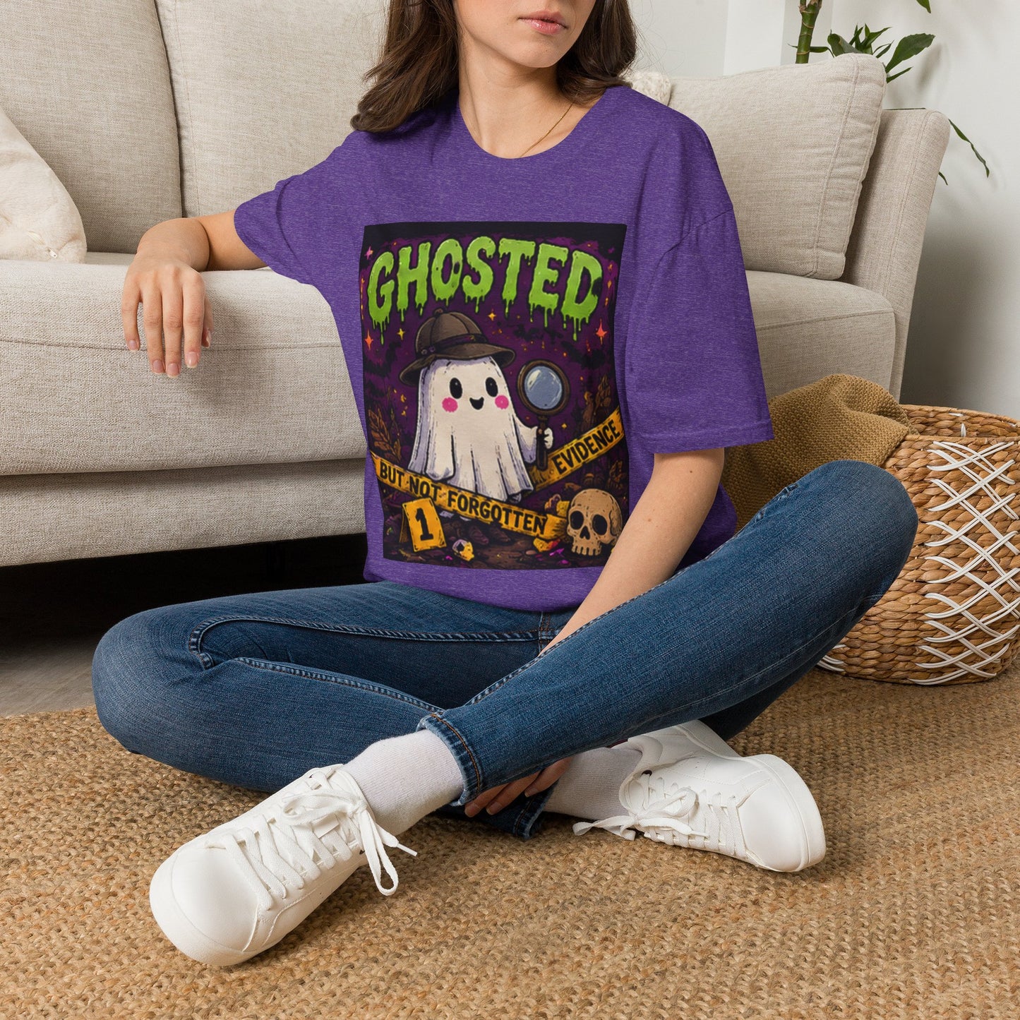 Ghosted T-Shirt — Cute Detective Ghost Graphic Tee