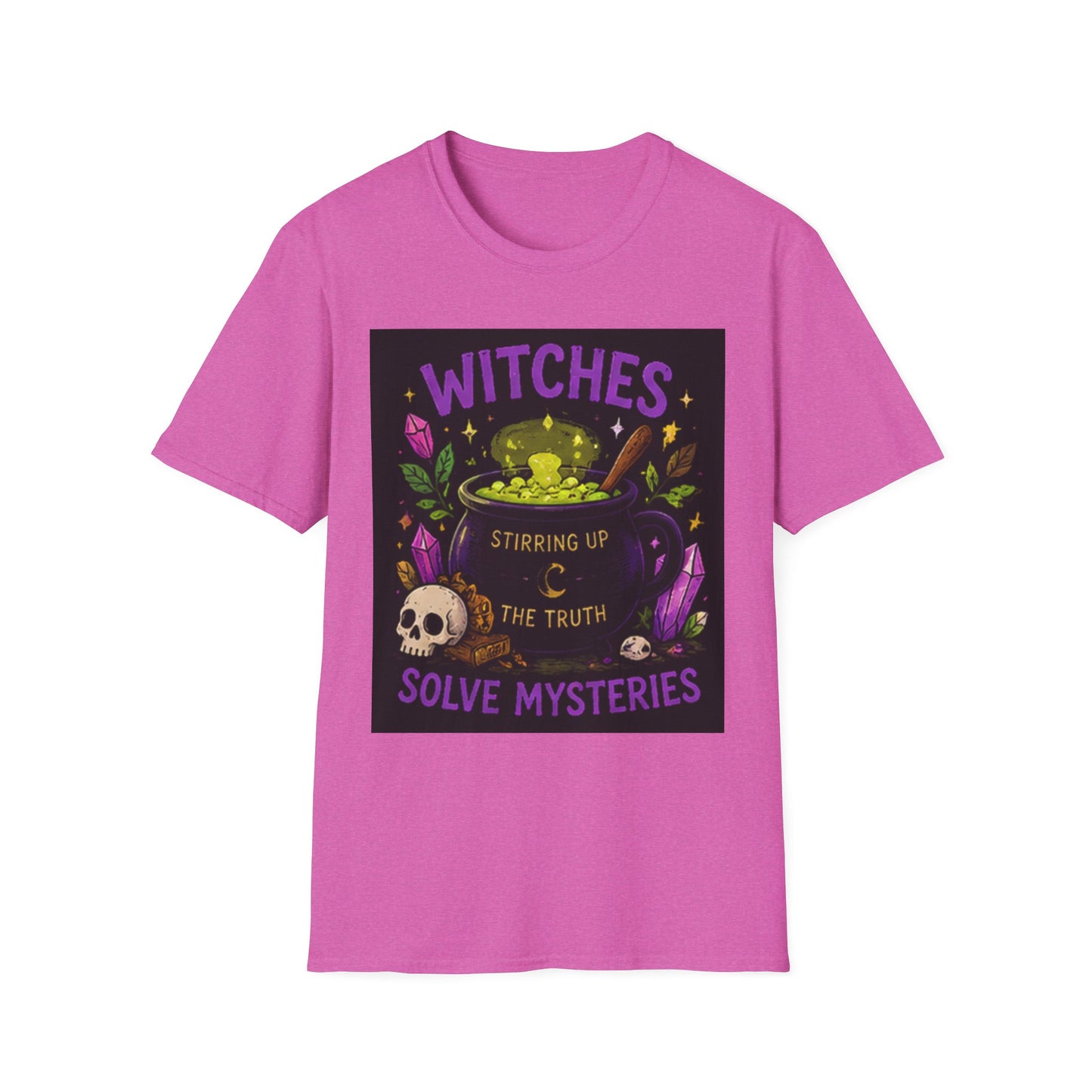 T-Shirt — "Witches Brew: Stirring the Truth, Solve Mysteries" Graphic Tee