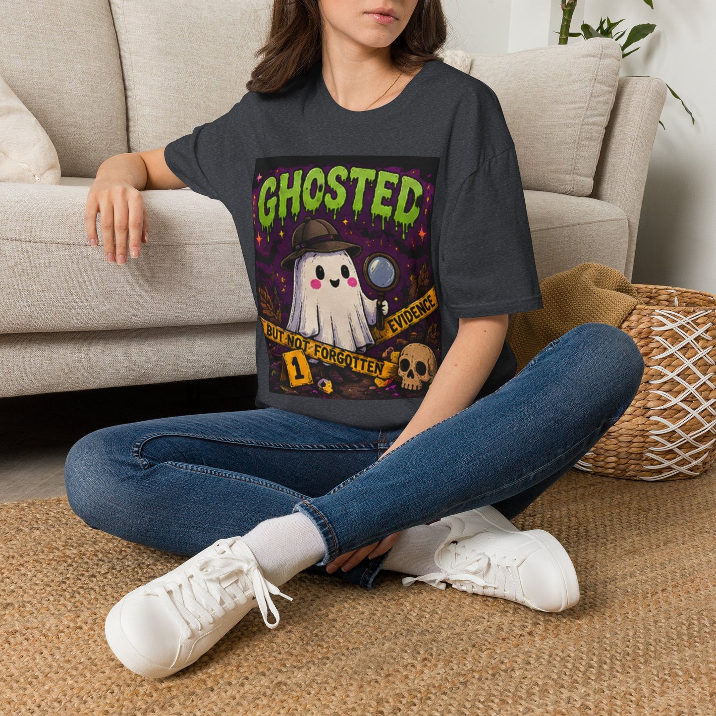 Ghosted T-Shirt — Cute Detective Ghost Graphic Tee