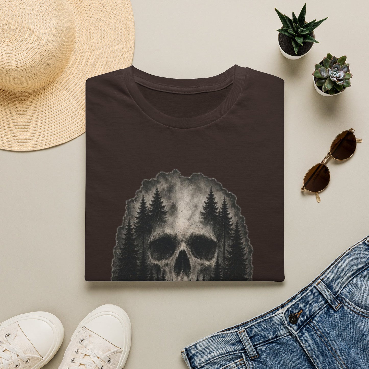 True Crime 'Post Mortem' Skull Forest T-Shirt