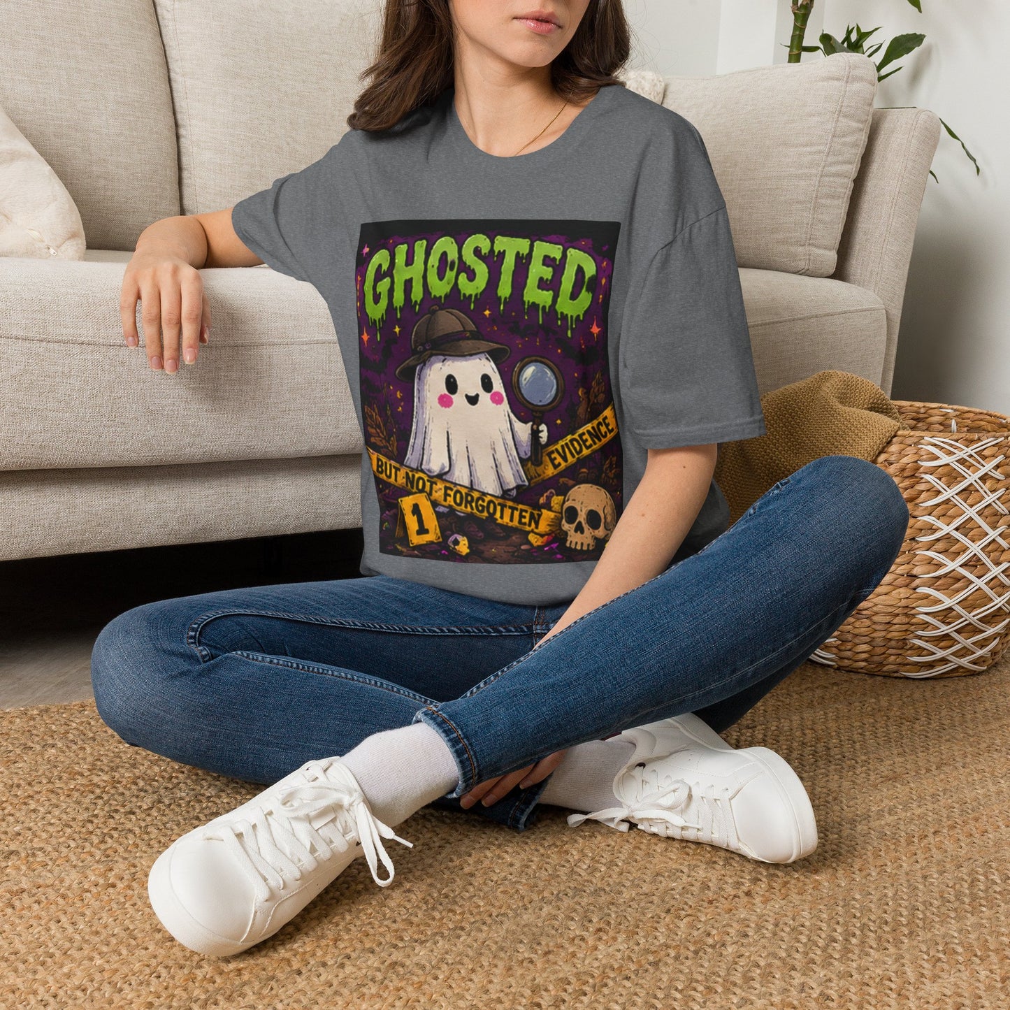 Ghosted T-Shirt — Cute Detective Ghost Graphic Tee