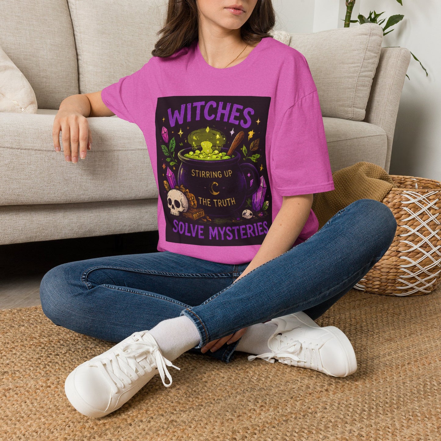 T-Shirt — "Witches Brew: Stirring the Truth, Solve Mysteries" Graphic Tee