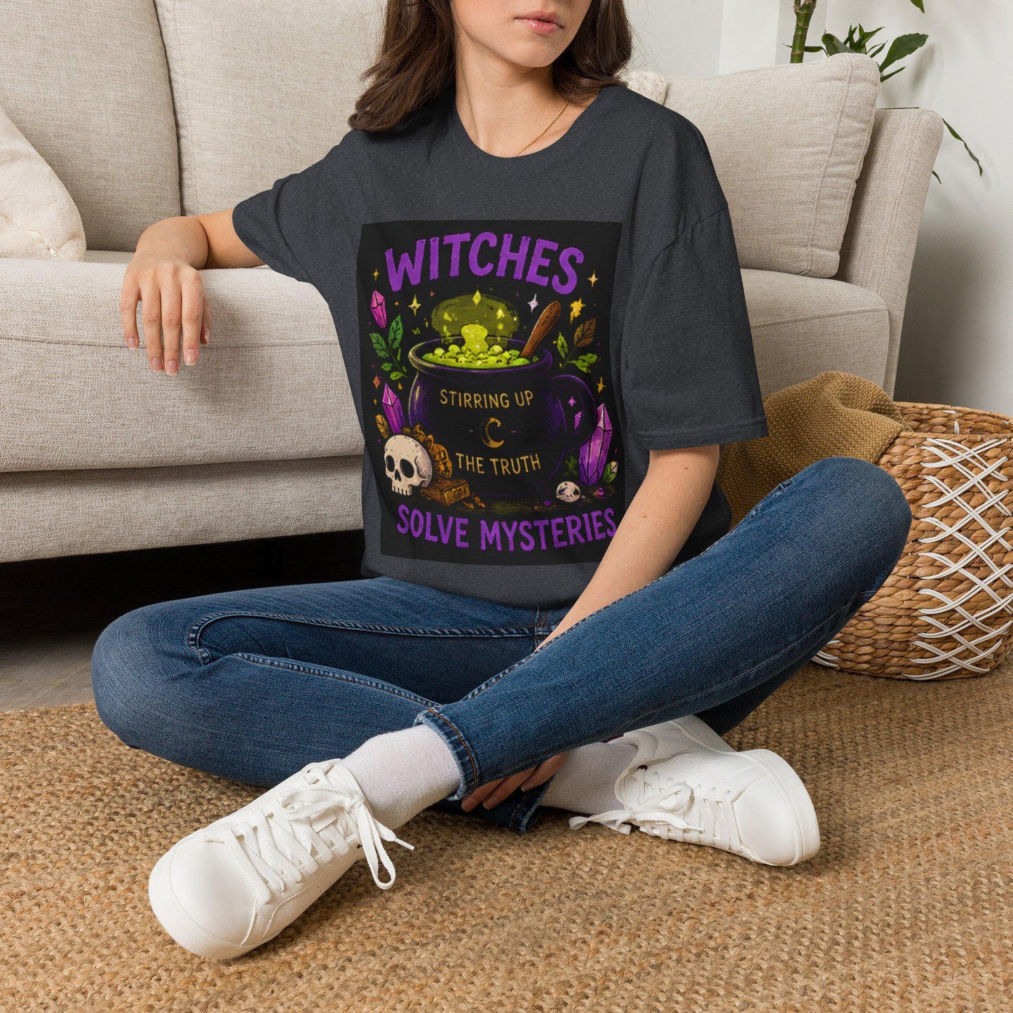 T-Shirt — "Witches Brew: Stirring the Truth, Solve Mysteries" Graphic Tee