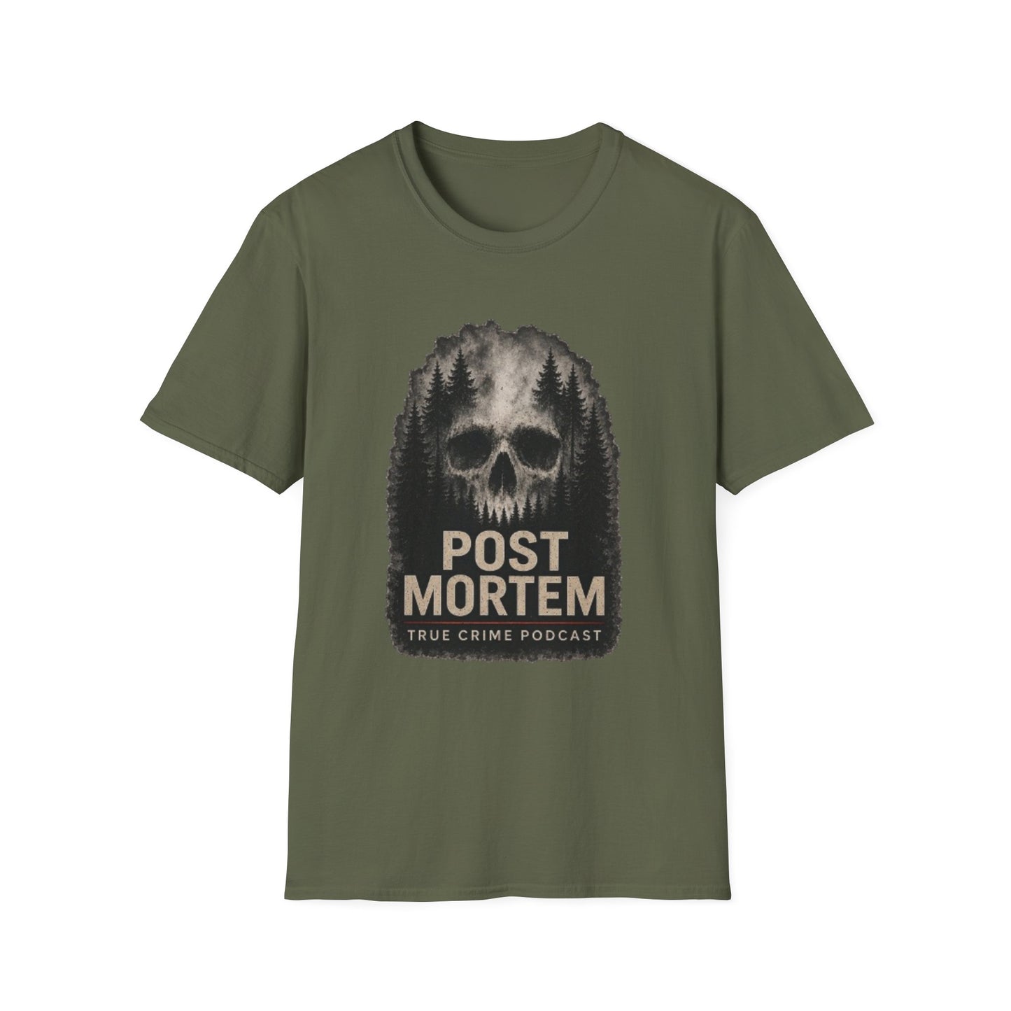 True Crime 'Post Mortem' Skull Forest T-Shirt