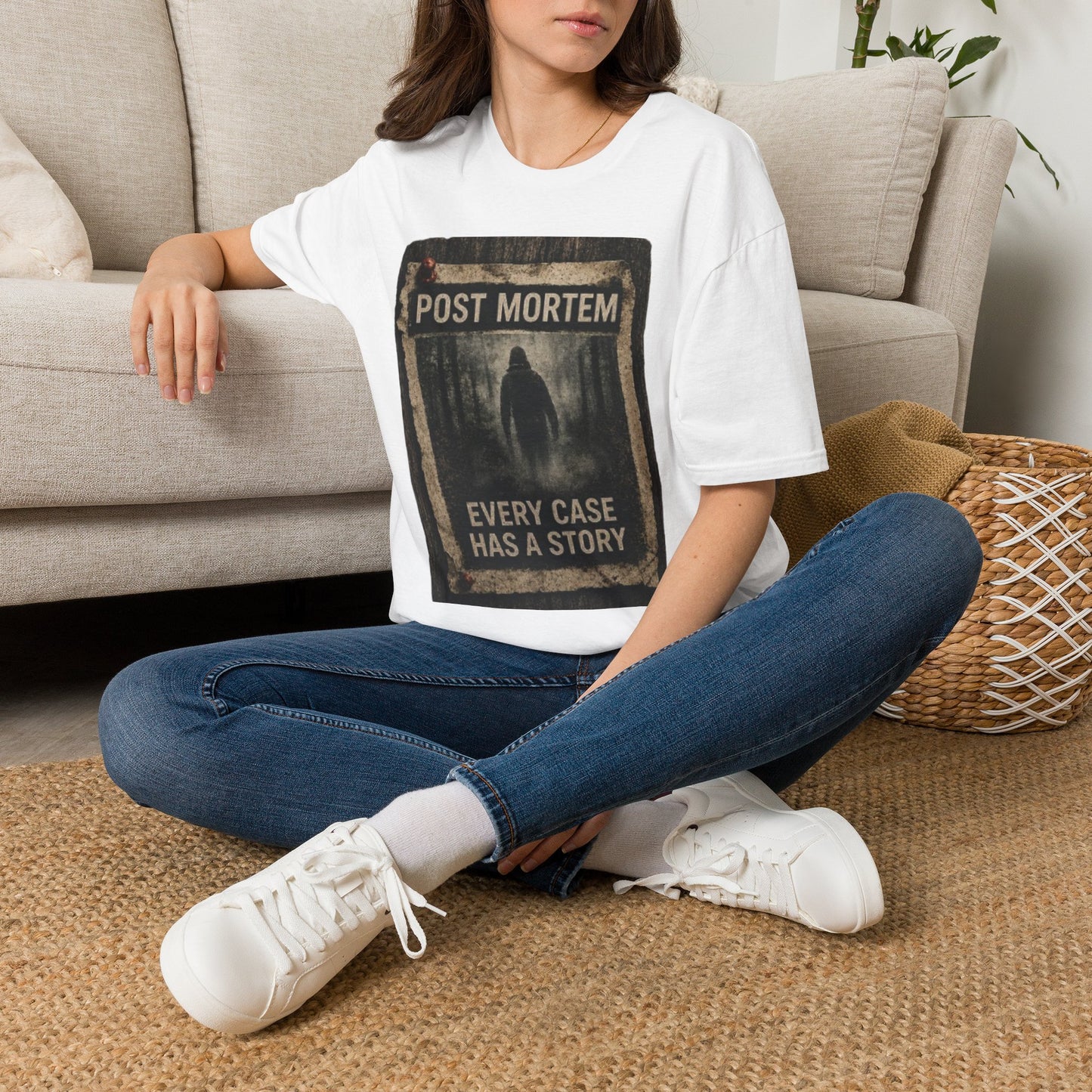 Post Mortem T-Shirt — "Every Case Has a Story" Detective / True Crime Tee
